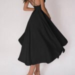 Women's Dresses Solid Sling Bare Back Sleeveless Dress